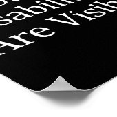 すべての障害が目に見える障害ではない阿波 ポスター (角)