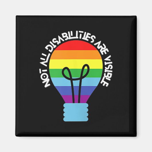 すべての障害が目に見える障害ではない阿波 マグネット (正面)