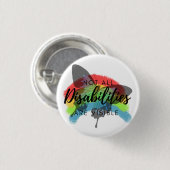 すべての障害が蝶のキーチャに見えるわけではない 缶バッジ (正面&裏面)