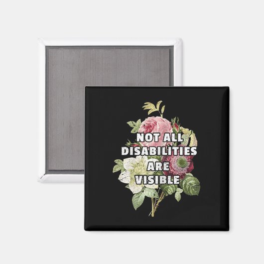 すべての障害が表示されない線維筋痛ファイル マグネット (正面/裏面)