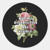 すべての障害が表示されない線維筋痛ファイル ラウンドシール (正面)