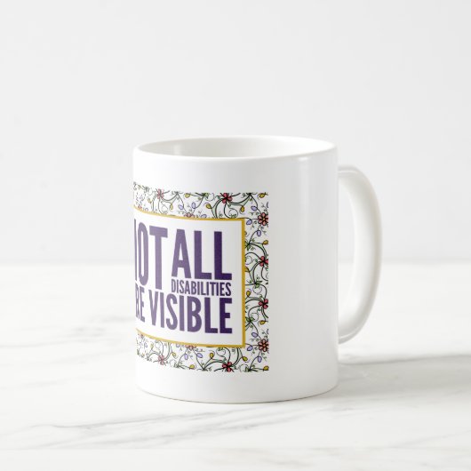 すべての障害が表示されない コーヒーマグカップ (正面右)