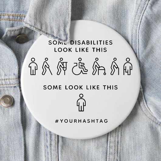 すべての障害が表示されるのハッシュタグカスタムではない 缶バッジ (インサイチュ)