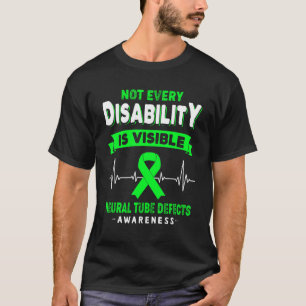 すべての障害が見えるわけではない神経管の欠陥 Tシャツ
