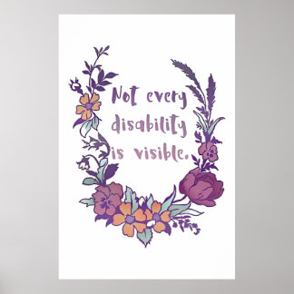 すべての障害が見えるポスターではないグラフィック ポスター