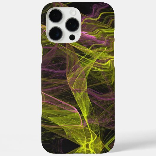 すべての電話ケースに適応する黄色、黒、ピンクのフラクタル Case-Mate iPhoneケース (裏面)