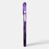 すべての電話ケースに適応 – 紫と黒のフラクタル Case-Mate iPhoneケース (裏面 / 左)