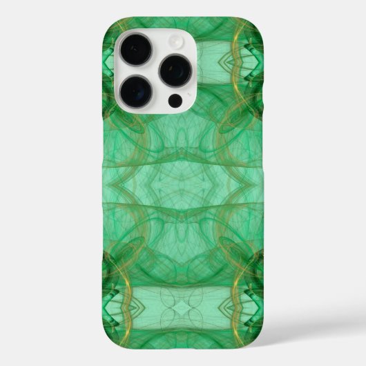 すべての電話ケースに適応 – Green Fractal Case-Mate iPhoneケース (裏面)