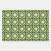 すべての青のシームレスな民族パターンセット3 ラッピングペーパーシート (正面)