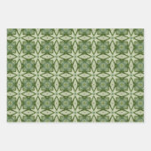 すべての青のシームレスな民族パターンセット6 ラッピングペーパーシート (正面3)