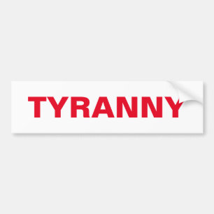 すべての非常識的な暴政に背く3/3 バンパーステッカー