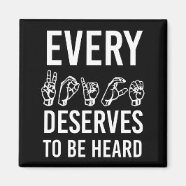 すべての音声はSLPのギフトを聞くに値する マグネット