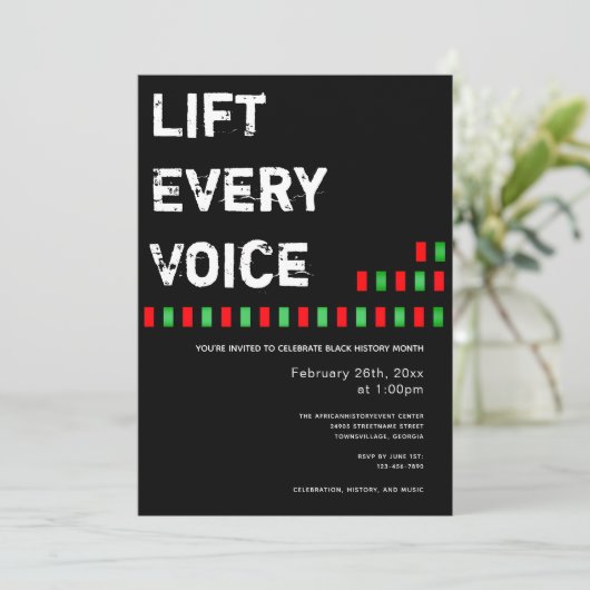 すべての音声ブラックヒストリ月を持ち上げる 招待状 (スタンド正面)