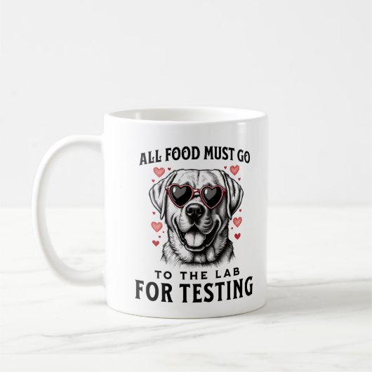 すべての食べ物は犬の恋人をテストするためにラボに行かなければならない コーヒーマグカップ (左)