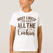 すべての食べCookieに最も適している Tシャツ (正面)
