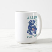 すべての食品がレトロのテストのためにブラックラボに行く コーヒーマグカップ (正面右)