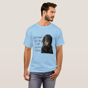 すべての食糧はテストのティーのための実験室に行かなければなりません Tシャツ