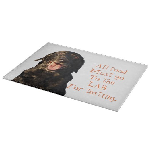 すべての食糧は実験室のガラスまな板に行かなければなりません カッティングボード (角)