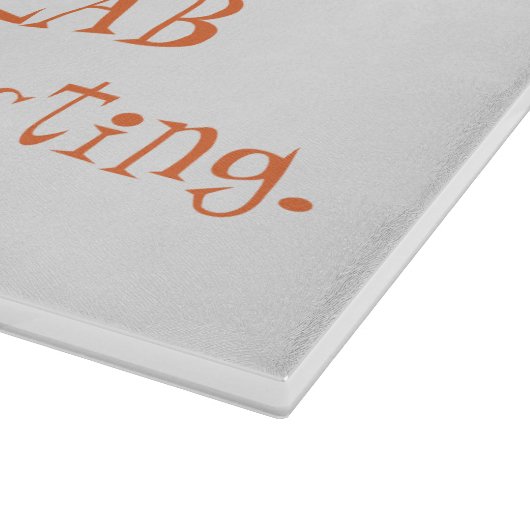 すべての食糧は実験室のガラスまな板に行かなければなりません カッティングボード (角)