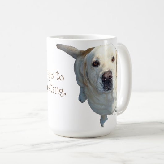 すべての食糧は(黄色い)実験室のコーヒー・マグに行かなければなりません コーヒーマグカップ (正面右)