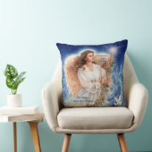 すべての魂と天国グリッターダマスク枕 クッション (椅子)