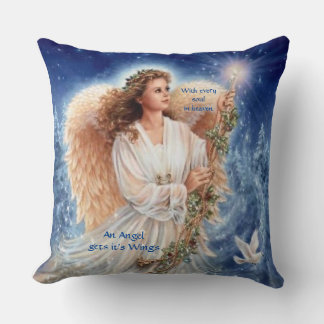 すべての魂と天国グリッターダマスク枕 クッション