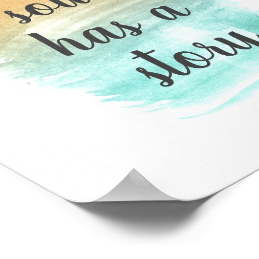 すべての魂に物語がある感動的 ポスター (角)