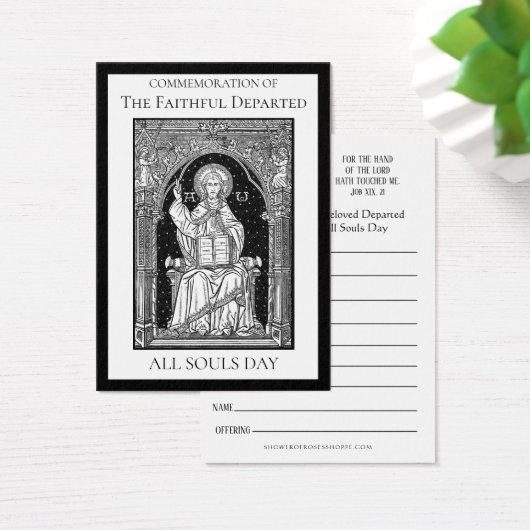 すべての魂日メモリアルマス死亡した神聖なカード (デスク)