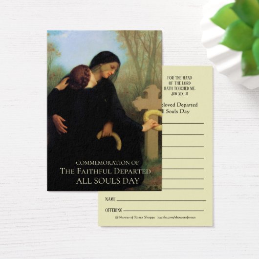 すべての魂日メモリアルマス死亡した神聖なカード (デスク)