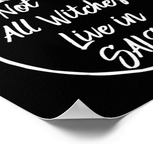 すべての魔女がセーレムかわいいハロウィーンのウィットに住んでいるわけではない ポスター (角)