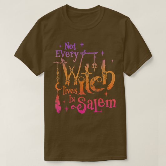 すべての魔女が魔性の雰囲気でセーレムの試練に住んでいるわけではない Tシャツ (デザイン正面)