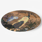 すべての魔女を呼び出すハローウィンパーティ誕生日 ペーパープレート (アングル)