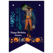 すべての魔女を呼び出すハローウィンパーティ30th誕生日 バンティングフラッグ (第2の旗)