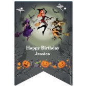 すべての魔女を呼び出すハローウィンパーティ30th誕生日 バンティングフラッグ (第1の旗)