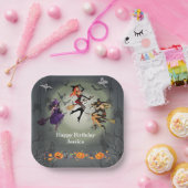 すべての魔女を呼び出すハローウィンパーティ30th誕生日 ペーパープレート (パーティー)