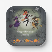 すべての魔女を呼び出すハローウィンパーティ30th誕生日 ペーパープレート (正面)