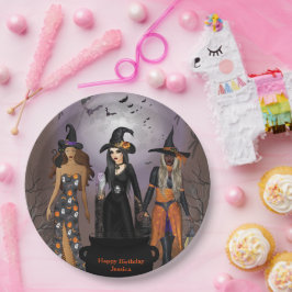 すべての魔女を呼び出すハローウィンパーティ30th誕生日 ペーパープレート