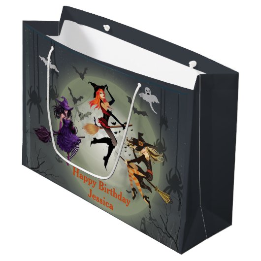 すべての魔女を呼び出すハローウィンパーティ30th誕生日 ラージペーパーバッグ (正面アングル)