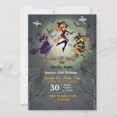 すべての魔女を呼び出すハローウィンパーティ30th誕生日 招待状 (正面)
