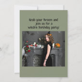 すべての魔女を呼び出すハローウィンパーティ30th誕生日 招待状 (裏面)