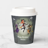 すべての魔女を呼び出すハローウィンパーティ30th誕生日 紙コップ (正面)