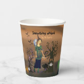 すべての魔女ハロウィーン誕生日パーティーを呼び出す 紙コップ (裏面)