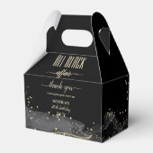 すべての黒い浮気の誕生日パーティーのミニマエレガントリスト フェイバーボックス (正面サイド)