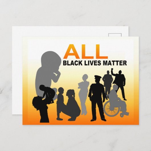 すべての黒い生命の問題 ポストカード (正面/裏面)