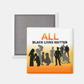 すべての黒い生命の問題 マグネット (正面/裏面)