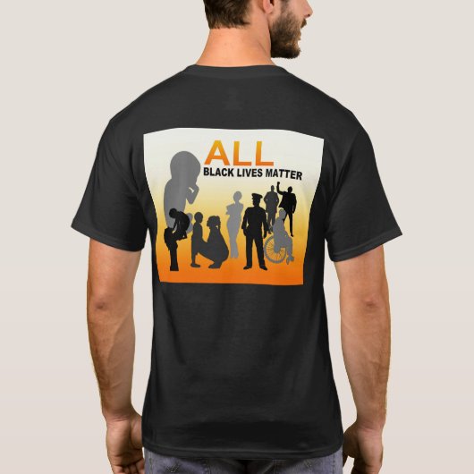 すべての黒い生命の問題 Tシャツ (裏面)