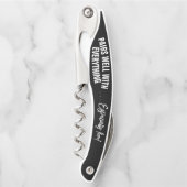 すべての黒とペアを組む ソムリエナイフ (正面)