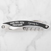 すべての黒とペアを組む ソムリエナイフ (正面)