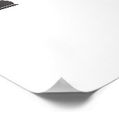 すべての黒1つの白、チェスの駒 ポスター (角)