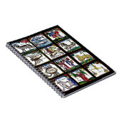 すべての12〔占星術の〕十二宮図シンボルや象徴誕生日星占い記号 ノートブック (右側)